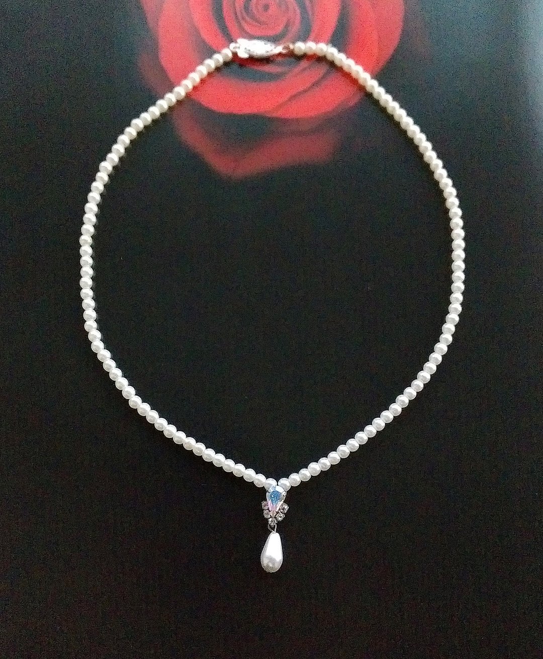 【西洋古董饰品 】 优雅 柔美 细珠仿珠 项链 - 项链 - 其他金属 金色