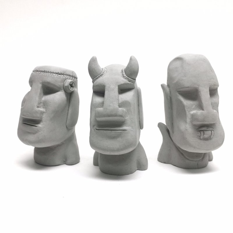 水泥摩艾设计款 dum dum (design) - 摆饰 - 水泥 灰色