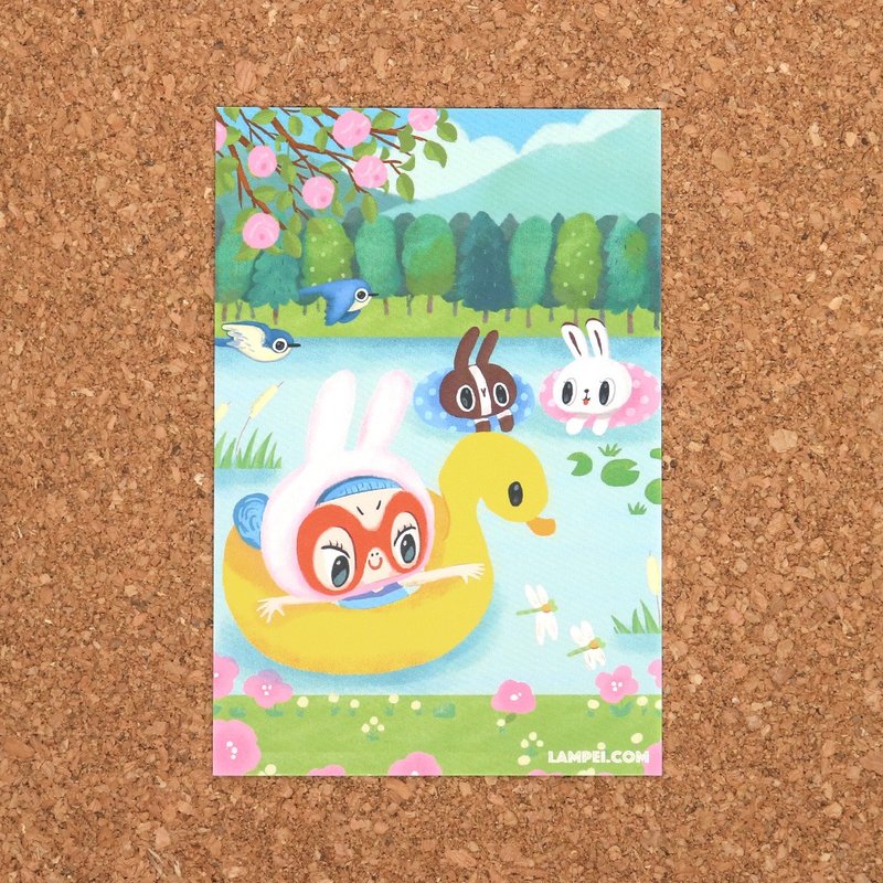 明信片Postcard   夏日畅泳  - 苏飞伴你四季 - 卡片/明信片 - 纸 多色