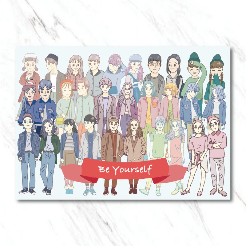 Be yourself/明信片 - 卡片/明信片 - 纸 