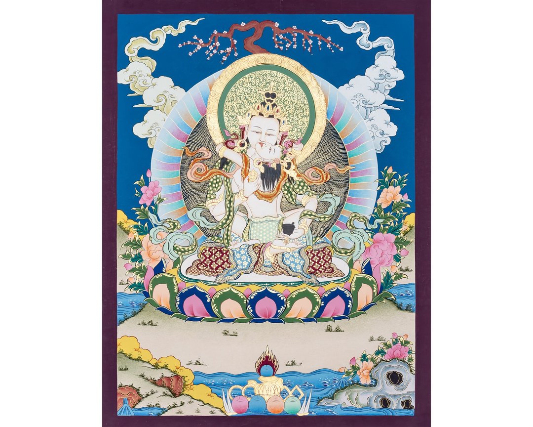佛教多杰桑巴唐卡艺术 - 神圣净化 - 墙贴/壁贴 - 其他材质 多色