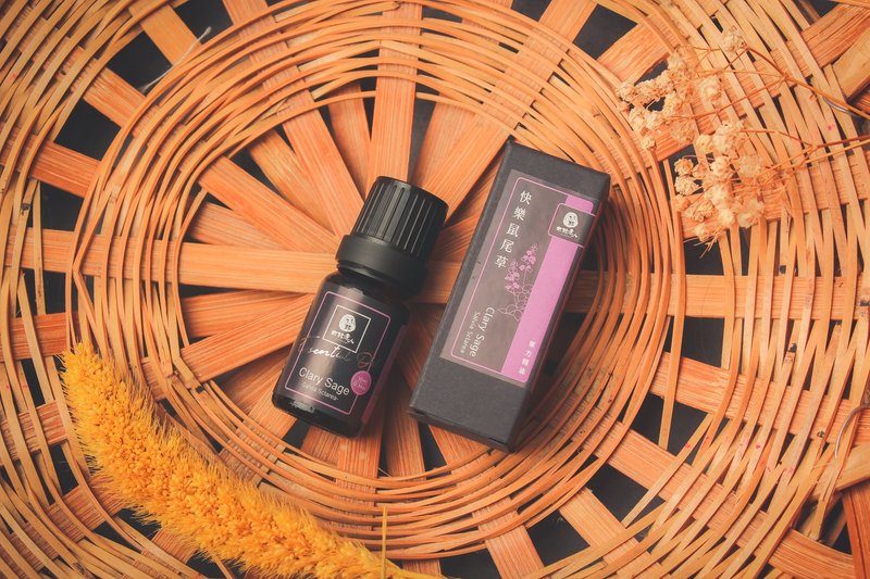 【单方精油】快乐鼠尾草精油10ml 天然/扩香/按摩/保养 - 香薰/精油/线香 - 精油 咖啡色