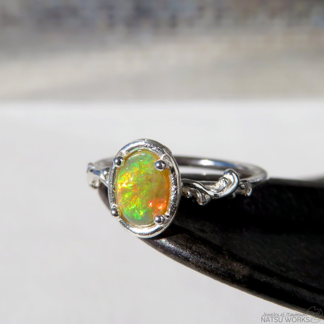埃塞俄比亚 欧泊石 戒指 / Ethiopian Opal Ring - 戒指 - 宝石 多色