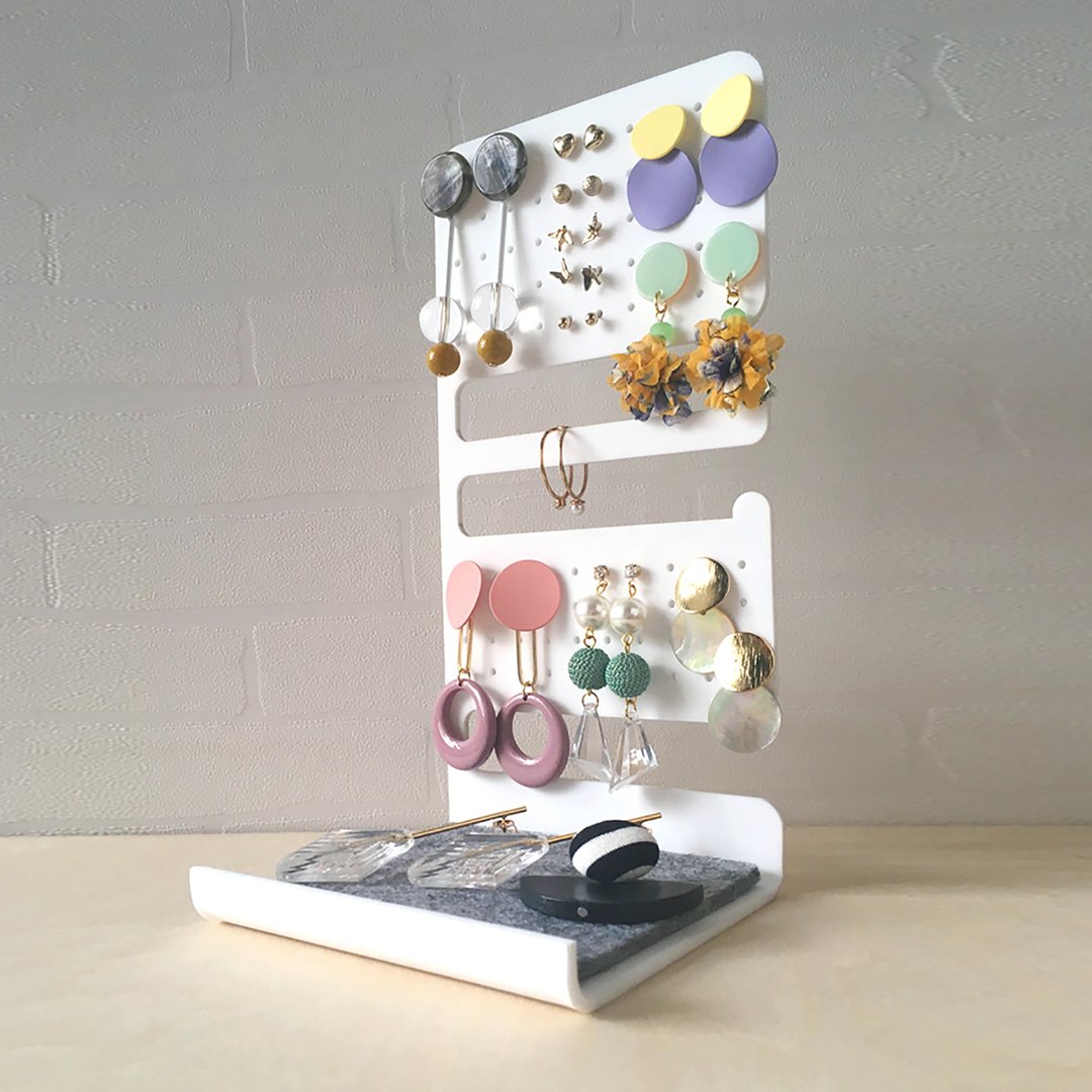 首饰座 Jewelry Organizer - 耳环/耳夹 - 塑料 黑色