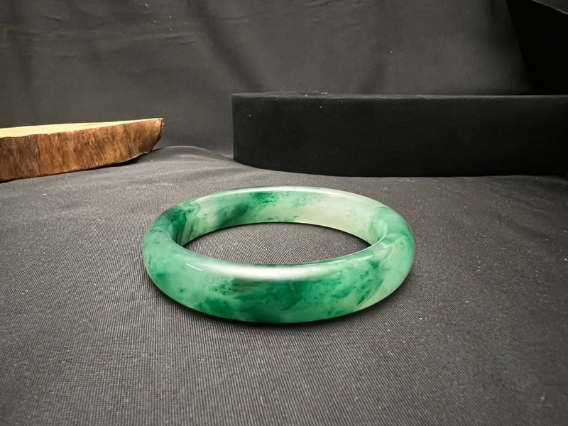 非洲翠手镯 2484 #18.4 - 手链/手环 - 玉石 绿色