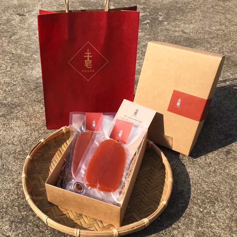 【乌鱼子两入礼盒】乌鱼子肥皂、年节送礼、婚礼小物 - 肥皂/手工皂 - 浓缩/萃取物 红色