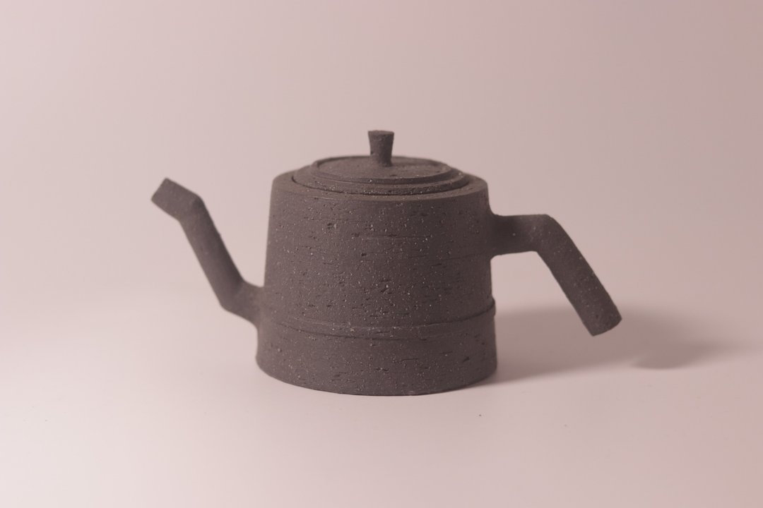 黑御影 茶壶 - 茶具/茶杯 - 陶 灰色