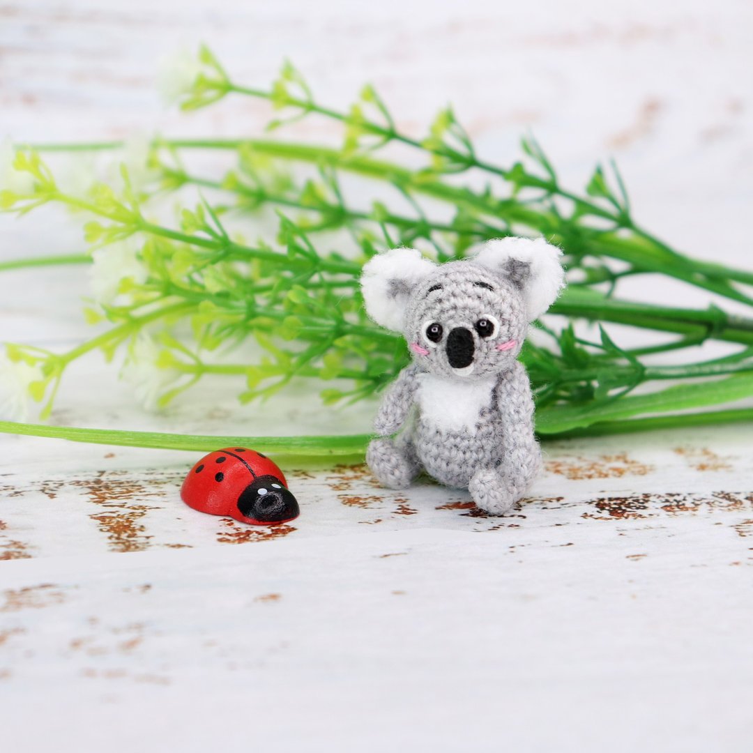 Crochet pattern Micro Koala, PDF Digital Download, DIY mini amigurumi tutorial - 手工艺教程/工具书 - 其他材质 