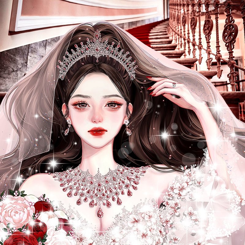 (unwanted wedding) Camila (4Color) - 贴纸 - 纸 多色