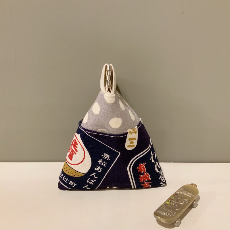 粽子小钱包—复古日本疯—弹簧片零钱包/钱包/小物收纳 - 零钱包 - 棉．麻 