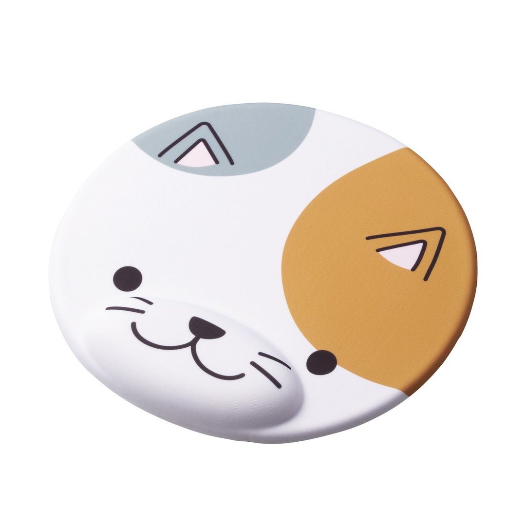 ELECOM 动物造型鼠垫/猫咪 - 电脑配件 - 其他材质 白色