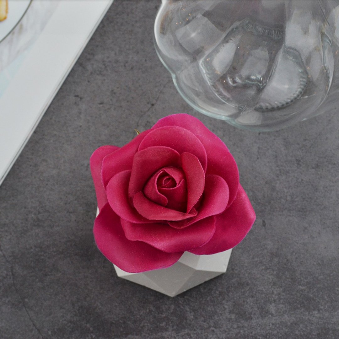 红玫瑰 水晶扩香 Red Rose aroma stone - 摆饰 - 其他材质 粉红色