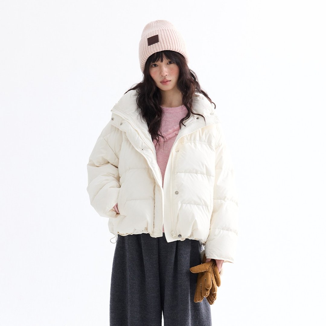可拆卸帽面包羽绒服|外套|两色|冬款|Sora-2011 - 女装休闲/机能外套 - 聚酯纤维 多色