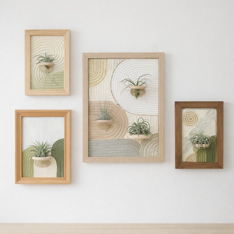 【角落小森林】空气凤梨肌理画手作工作坊 - 植栽 - 植物．花 