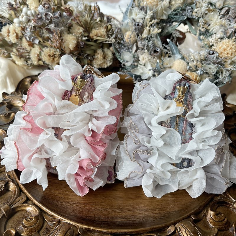 印度刺绣丝带三角袋 - 化妆包/杂物包 - 其他材质 