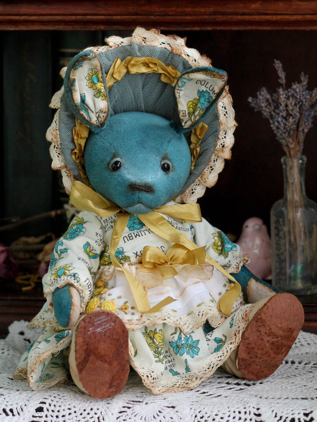 Handmade Artist Collectible Teddy Bear OOAK Vintage Victorian Style toy gift 原创 - 玩偶/公仔 - 其他材质 多色