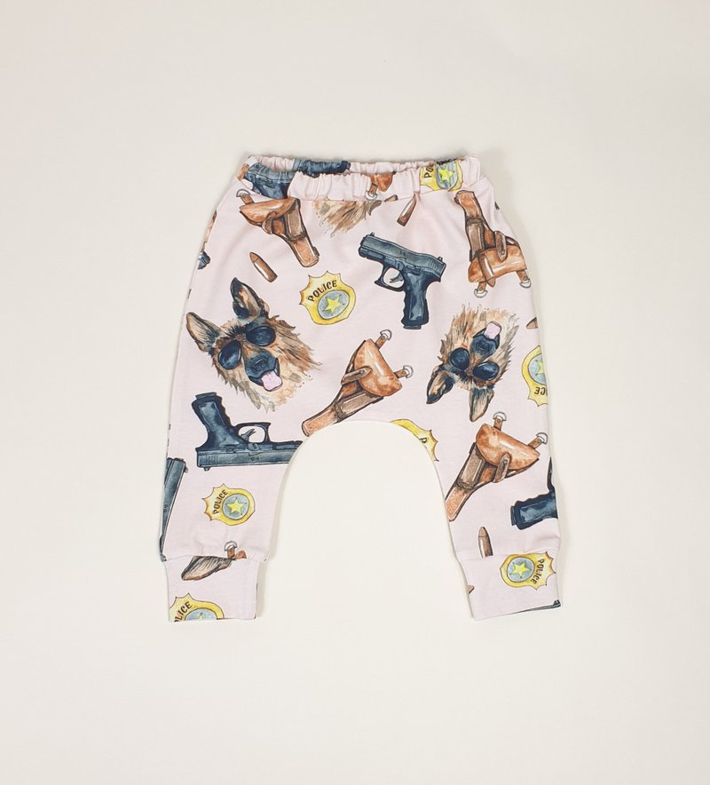 Policeman baby pants, baby leggings, baby girl pantst,baby boy pants,baby outfit - 童装裤 - 棉．麻 多色