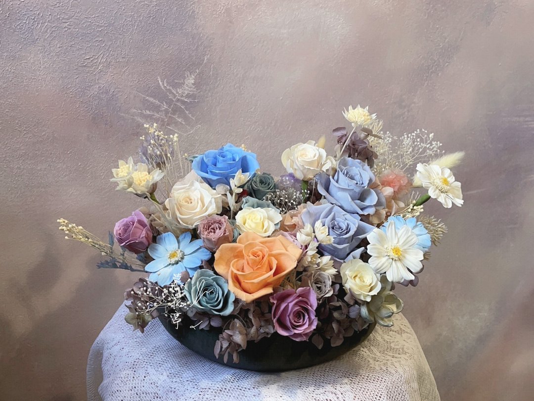 永生花园-桌花 - 干燥花/捧花 - 其他材质 蓝色