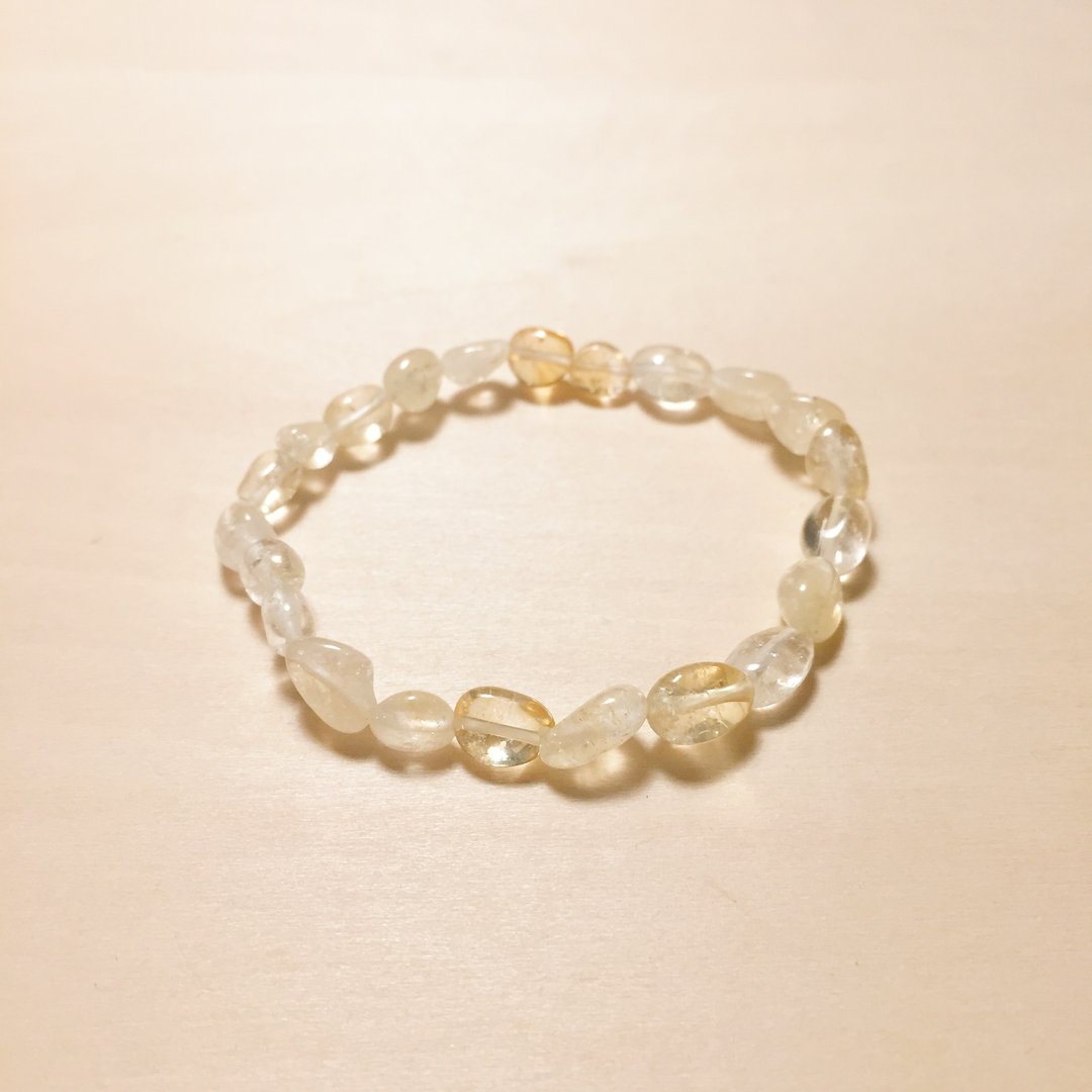 不规则黄水晶手环 - 手链/手环 - 水晶 黄色