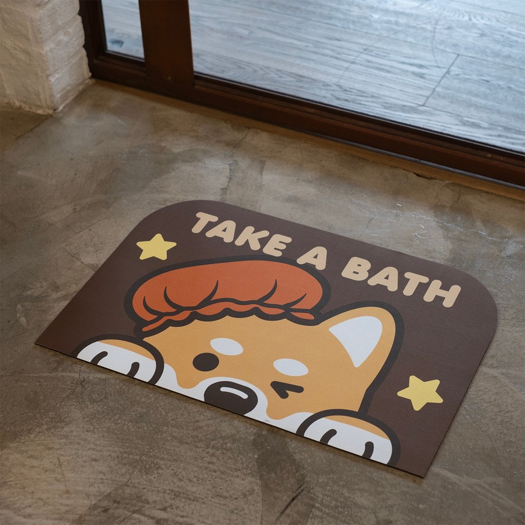 【浴室必备】Take a Bath 浴室软硅藻土地垫 (AA522) - 地垫/地毯 - 塑料 咖啡色