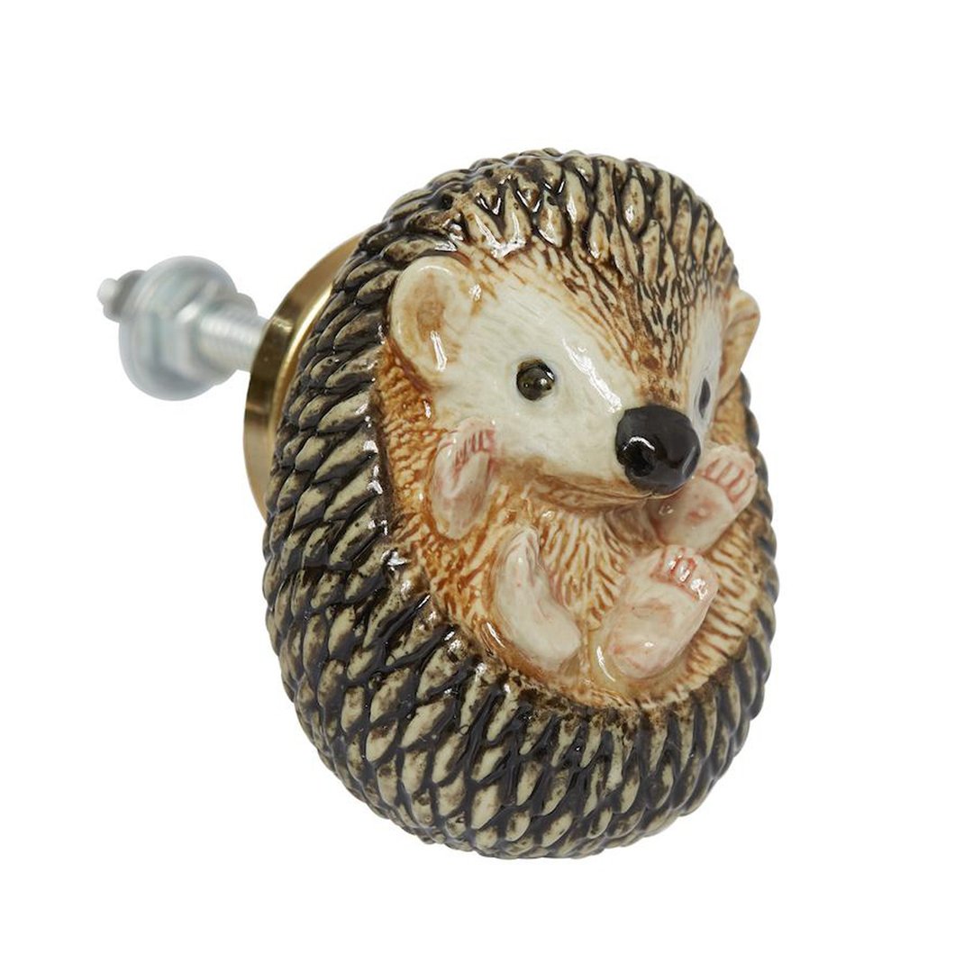 AndMary 门把-刺猬 礼盒装 Baby Hedgehog Doorknob - 其他 - 瓷 金色