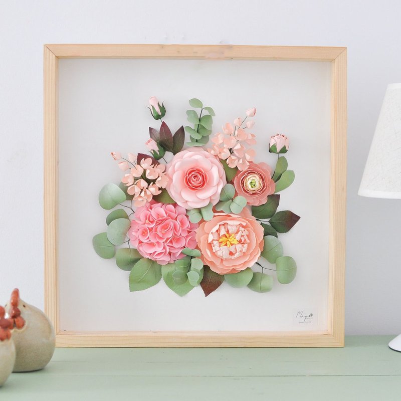 The Valley Of Love - Paper Flowers Art for Wall Decor, Home Decor - 墙贴/壁贴 - 环保材料 