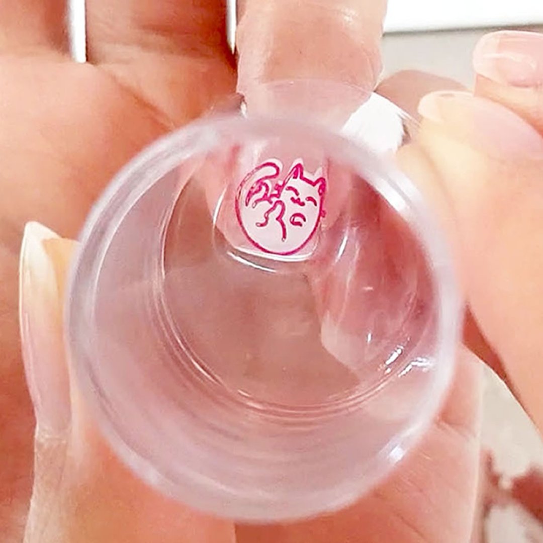 BEnails透明转印章-中Medium(附刮板) DIY转印美甲印章 指甲彩绘 - 指甲油/指甲贴 - 塑料 白色
