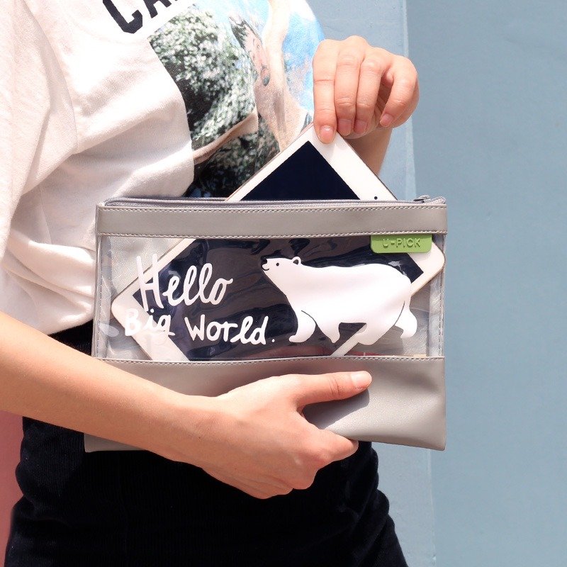 U-PICK原品生活 时尚半透明零钱袋杂物袋化妆包北极熊狼外婆 - 化妆包/杂物包 - 其他材质 