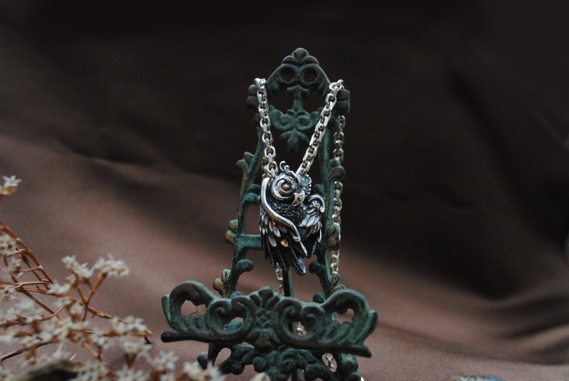 夜曲系列 / 司夜坠 - 项链 - 纯银 金色