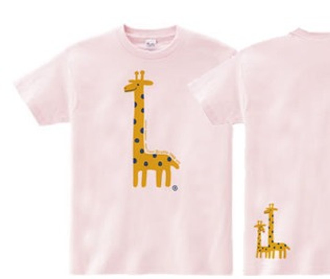 [Resale] giraffe ☆ Kirin WS ~ WM • S ~ XL T-shirt order product] - 中性连帽卫衣/T 恤 - 棉 粉红色