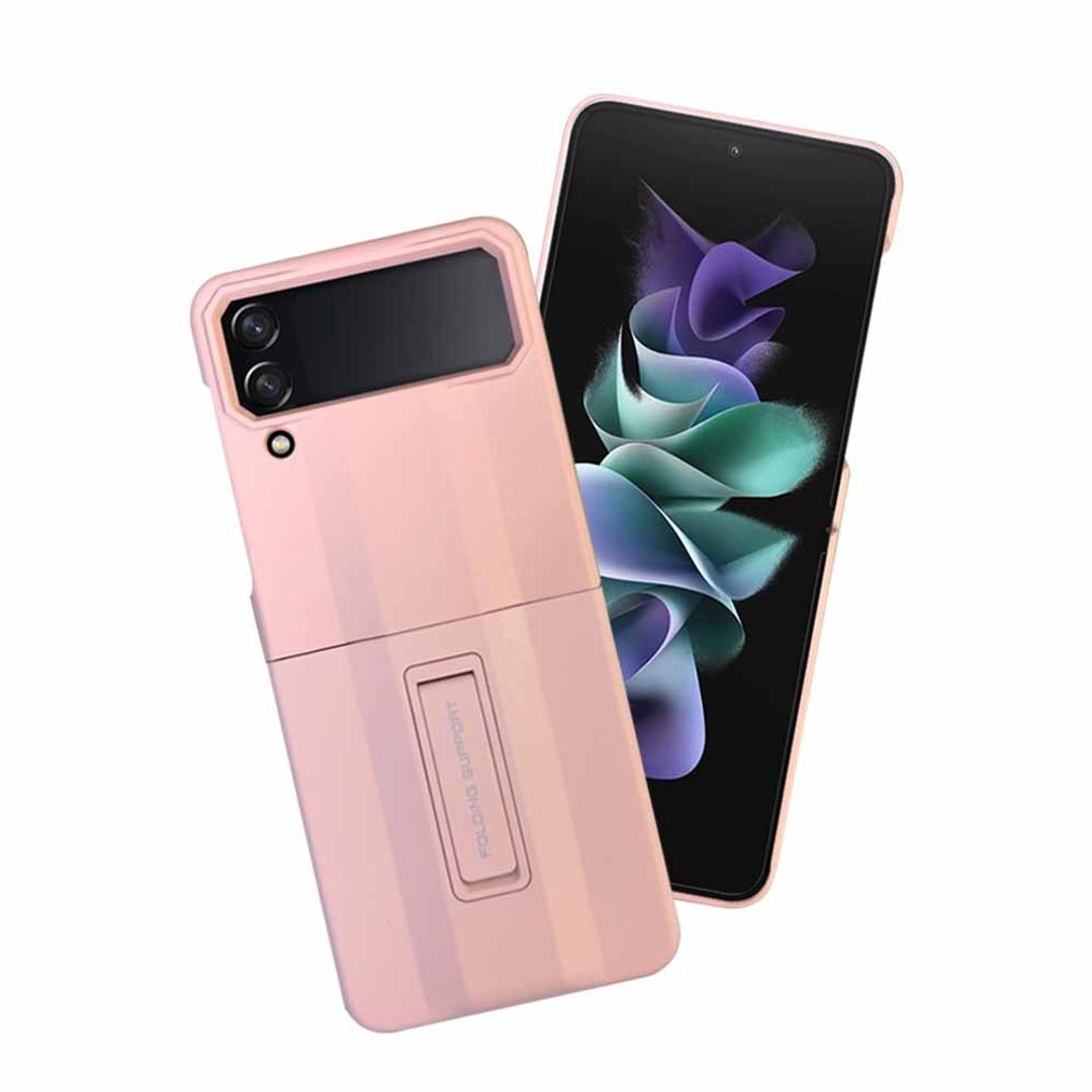 CASE SHOP SAM Z Flip 4 超薄站立保护壳-粉 - 手机壳/手机套 - 其他材质 粉红色