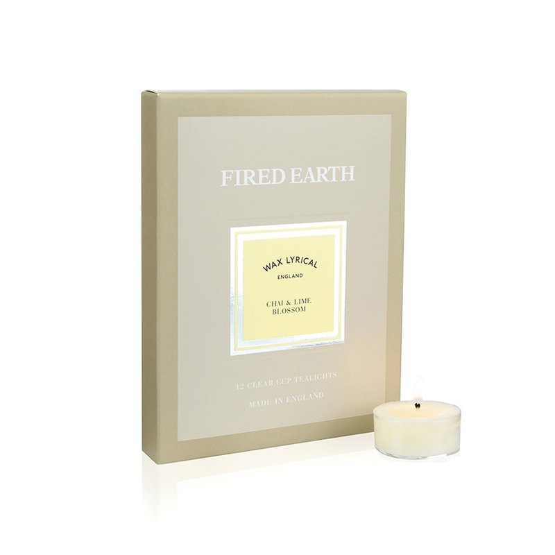 英伦蜡烛FIRED EARTH系列 印度奶茶与青柠花 12入小蜡烛 - 蜡烛/烛台 - 压克力 