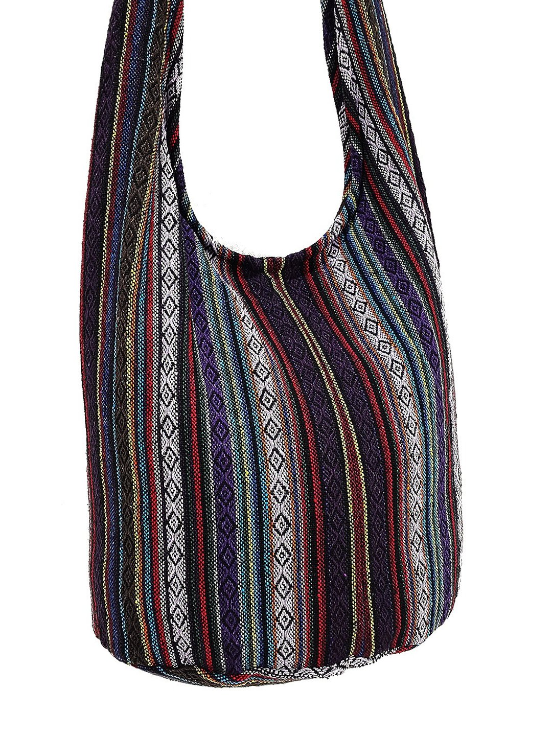 Woven Cotton Bag Boho bag Shoulder bag Crossbody bag Long Strap CWB - 其他 - 棉 多色