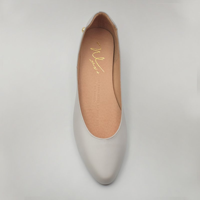 AKi Gray (柔灰) Heels 软革版 | WL - 高跟鞋 - 真皮 灰色