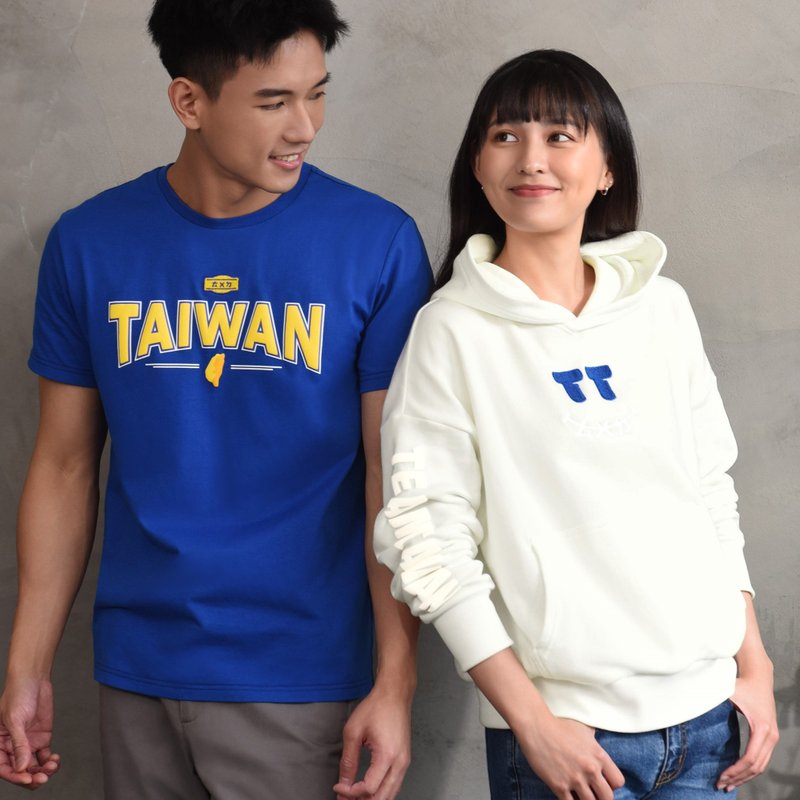 【Taiwan帽T】台湾制造透气无刷毛。两款原创设计。出国出游首选 - 中性连帽卫衣/T 恤 - 棉．麻 