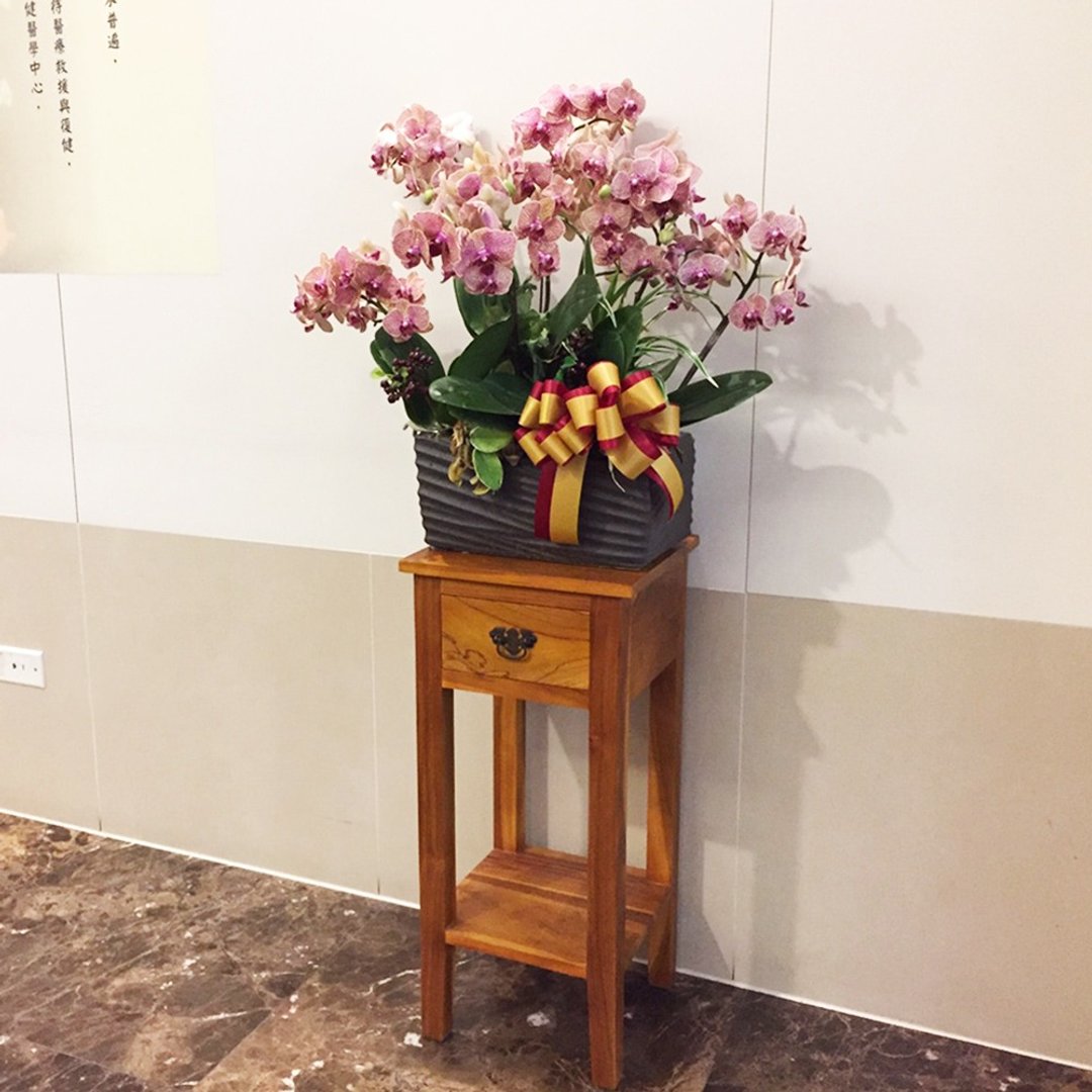 【吉迪市100%全柚木家具】UNC5-02 四方高脚造型边几 抽屉 展示 - 书架/书挡 - 木头 