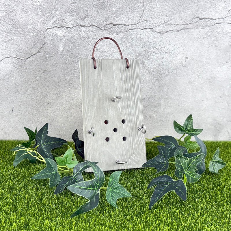 水泥鹿角蕨板 迷你鹿角蕨板 水泥板 不锈钢挂勾 透气孔 - 植栽/盆栽 - 水泥 灰色