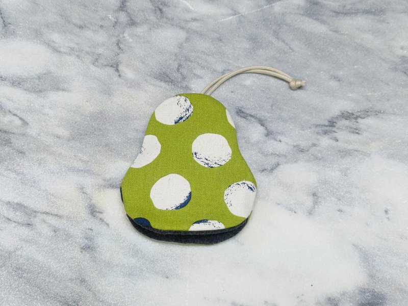 普普绿 梨型钥匙包【K251124】 - 钥匙链/钥匙包 - 棉．麻 多色