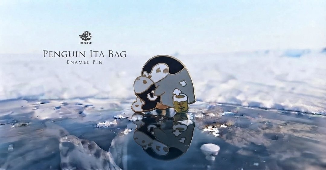 小企鹅与小鱼的日常生活 襟针 - 胸针 - 其他金属 