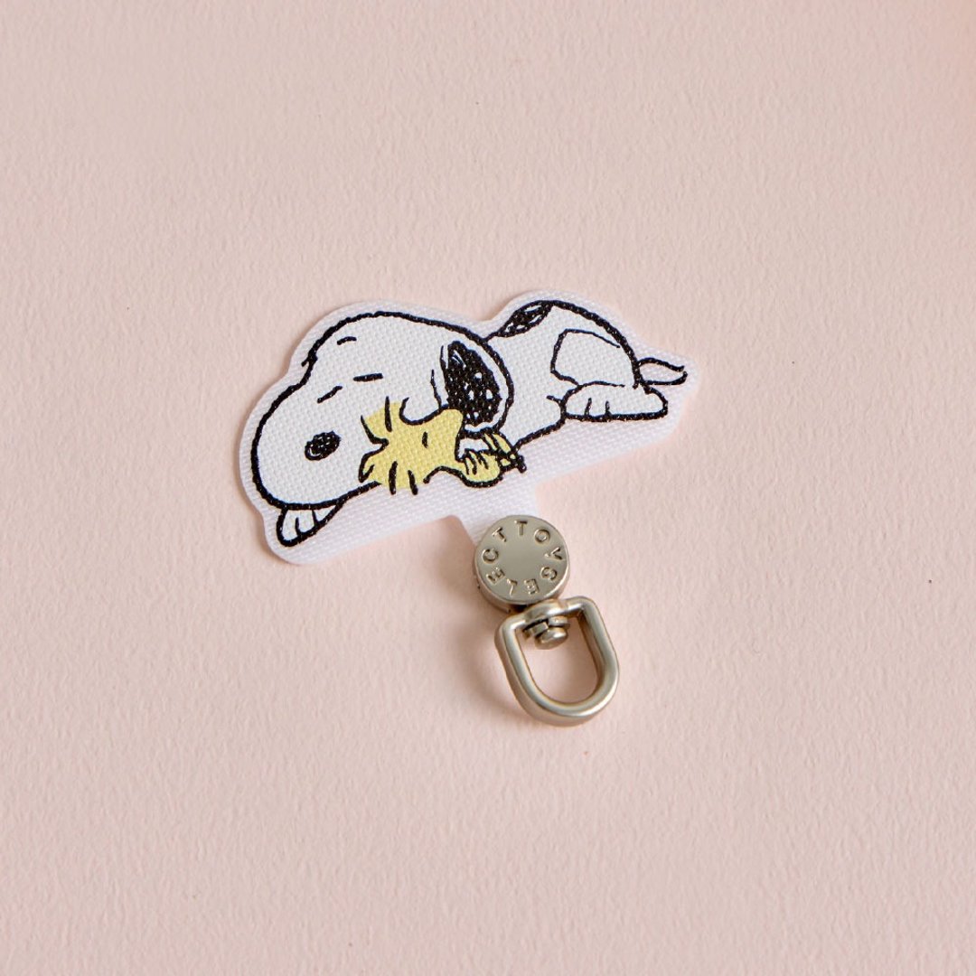SNOOPY 史努比与胡士托睡觉旋转手机挂片/夹片 - 手机配件 - 尼龙 多色