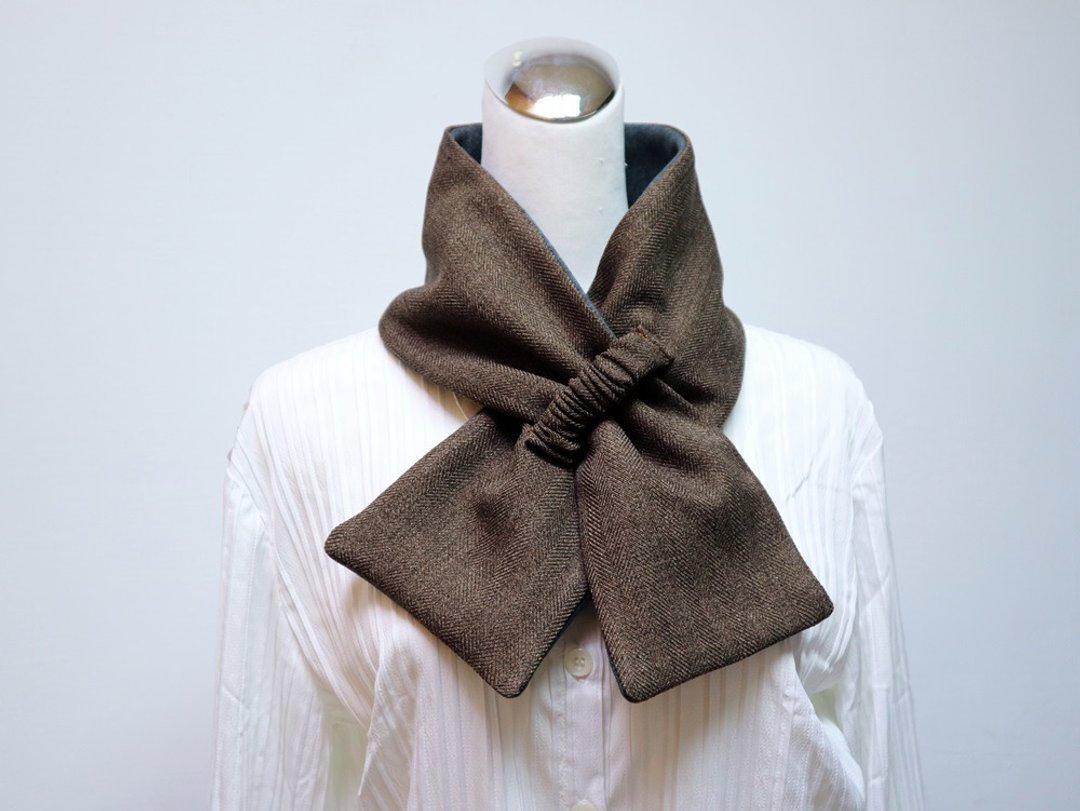 可调式短围巾.scarf 保暖围脖 双面双色 大人.小孩均适用 - 围巾/披肩 - 其他材质 