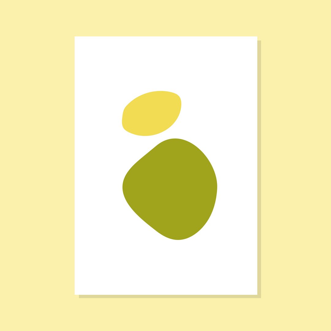 Colour in Shapes VII | 藝術印刷 | 抽象色塊 - 墙贴/壁贴 - 纸 多色