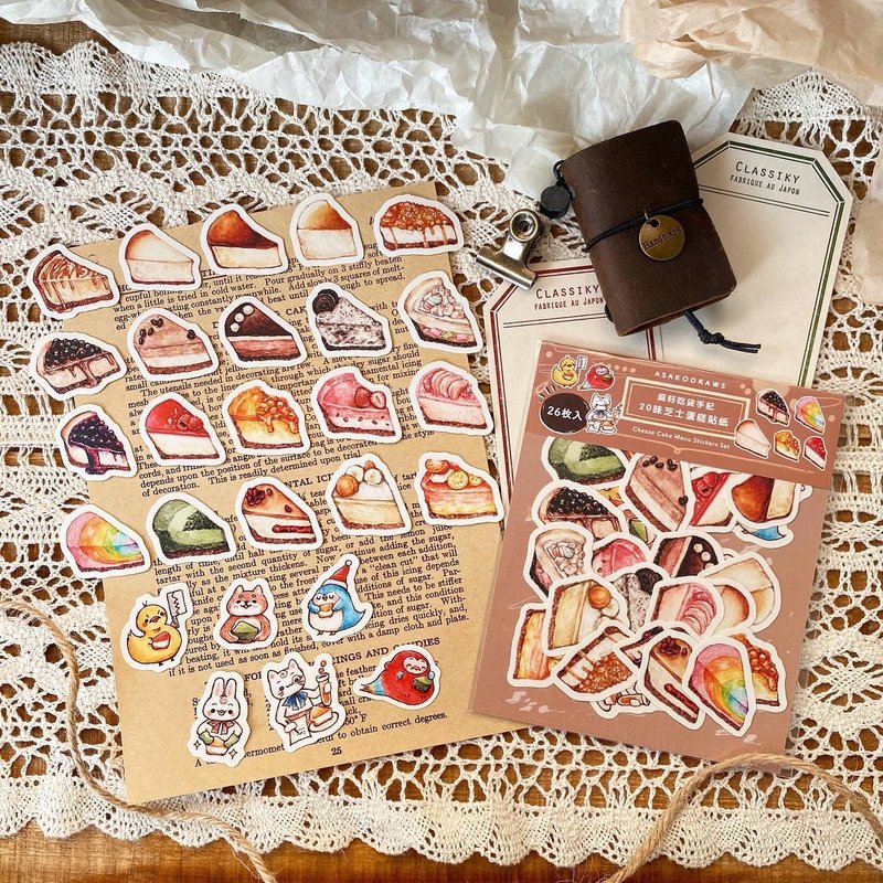 特级纠察团 芝士蛋糕贴纸组 - 贴纸 - 纸 