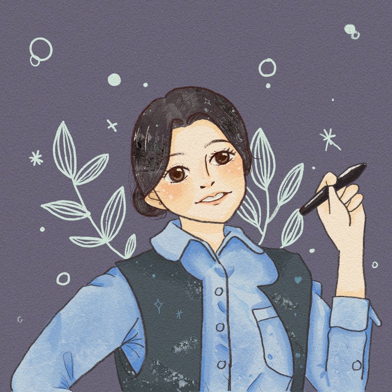 似颜绘插画 - 电子手绘真人画像/绘画/插画 - 其他材质 