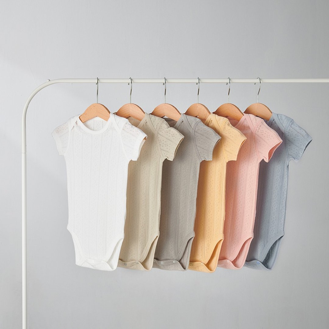 【Simba小狮王辛巴】Air Upper 透气棉圆领包屁衣80cm/90cm(短袖) - 包屁衣/连体衣 - 棉 卡其色