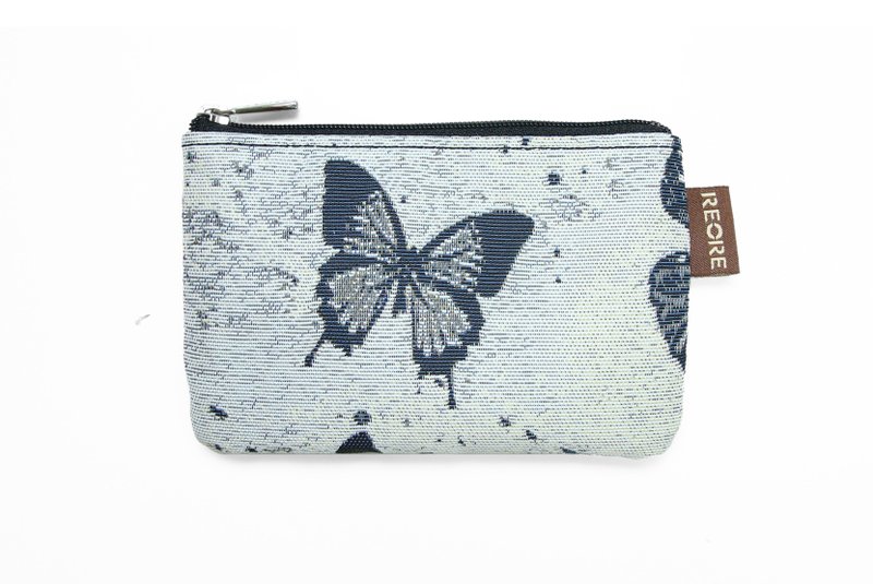 零钱包 卡片隔层 / 防泼水 平织缇花 恋蝶沁 - 零钱包 - 其他材质 多色