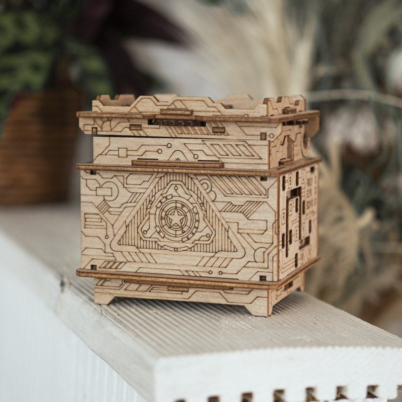 德国益智机关盒/轨道迷航探险 - 桌游/玩具 - 木头 