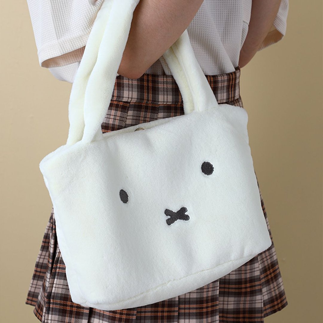 miffy 毛绒袋子 (小号) - 白色 - 玩偶/公仔 - 棉 白色