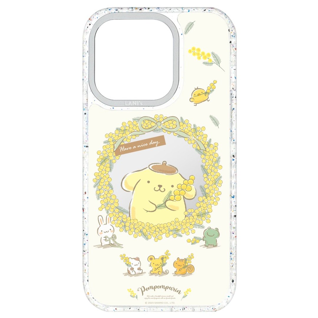 布丁狗 镜面花园 磁吸版 透彩框 iPhone 16 15 14 13 Pro Max - 手机壳/手机套 - 环保材料 银色