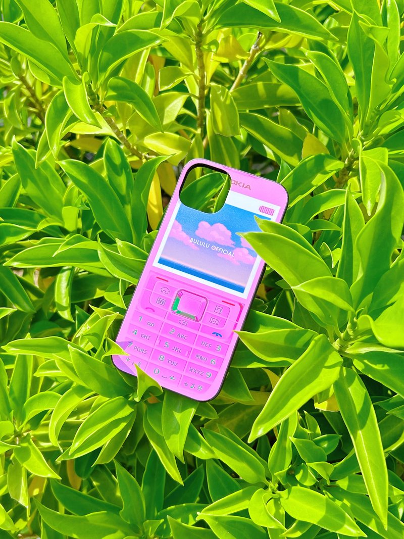 美式复古风大哥大手机壳 - 手机壳/手机套 - 塑料 粉红色